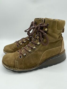 Fly London Malu Suede Lace-Up Boots